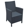 thumbnail image 1 of Compamia Chaise d'Extérieur Aspect Osier California en Gris Foncé, 1 of 12