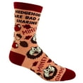 thumbnail image 4 of Youth Hedgehogs Are Bad At Sharing Socks Funny Fall Autumn Novelty Footwear, 4 of 9