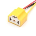 thumbnail image 3 of 8Pcs 3 Cables Conector Cerámico Hembra Toma de Luz H4 Faro Antiniebla de Coche Amarillo, 3 of 3