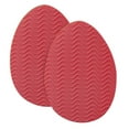 thumbnail image 2 of harmtty 1 Pair Sole Forefoot Stickers Anti-slip Silencing Lightweight Water Ripples Shock Absorbing Sole Pads for High Heels,Red Round, 2 of 8