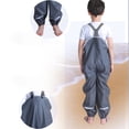thumbnail image 6 of Rain Pants, Waterproof Toddler Bib Overalls, Bo_ys G_irls Ch_ildren Muddy Buddy Trousers, Adjustable Shoulder Straps Rainwear with Cart_oon Prints for Outdoor Play, 6 of 6