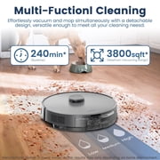 AIRROBO T25+ Robot Vacuum and Mop Cleaner - Self-Empty, 10000Pa Suction, Ultrasonic Carpet Detection
