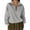 Gray, variant on JYnXIANTI Half Zip Pullover Women Lightweight Loose Fit Long Sleeve Lapel Tops Casual Sweatshirt Fall Winter Outfits Clothes