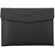 thumbnail image 1 of Carpeta de archivos A4 de cuero sintético FloreceBien, portadocumentos, resistente al agua, con cierre a presión, color negro, 1 of 5