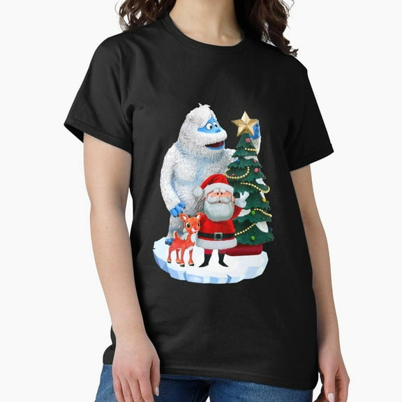 Bumble Rudolph And St. Nick Funny Christmas Holiday Cartoon Fan G11816 Unisex T-Shirt, Up to Size 5XL
