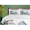thumbnail image 4 of Ambesonne Eye Chart Duvet Cover Set, Ophthalmologist Items, 2-Calking, Sea Blue and Multicolor, 4 of 7