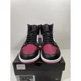 thumbnail image 3 of Ni-k-e Air Jordan 1 Mid “Bred Toe” Mens Black/Noble Red Size 8.5 Basketball Shoes, 3 of 6