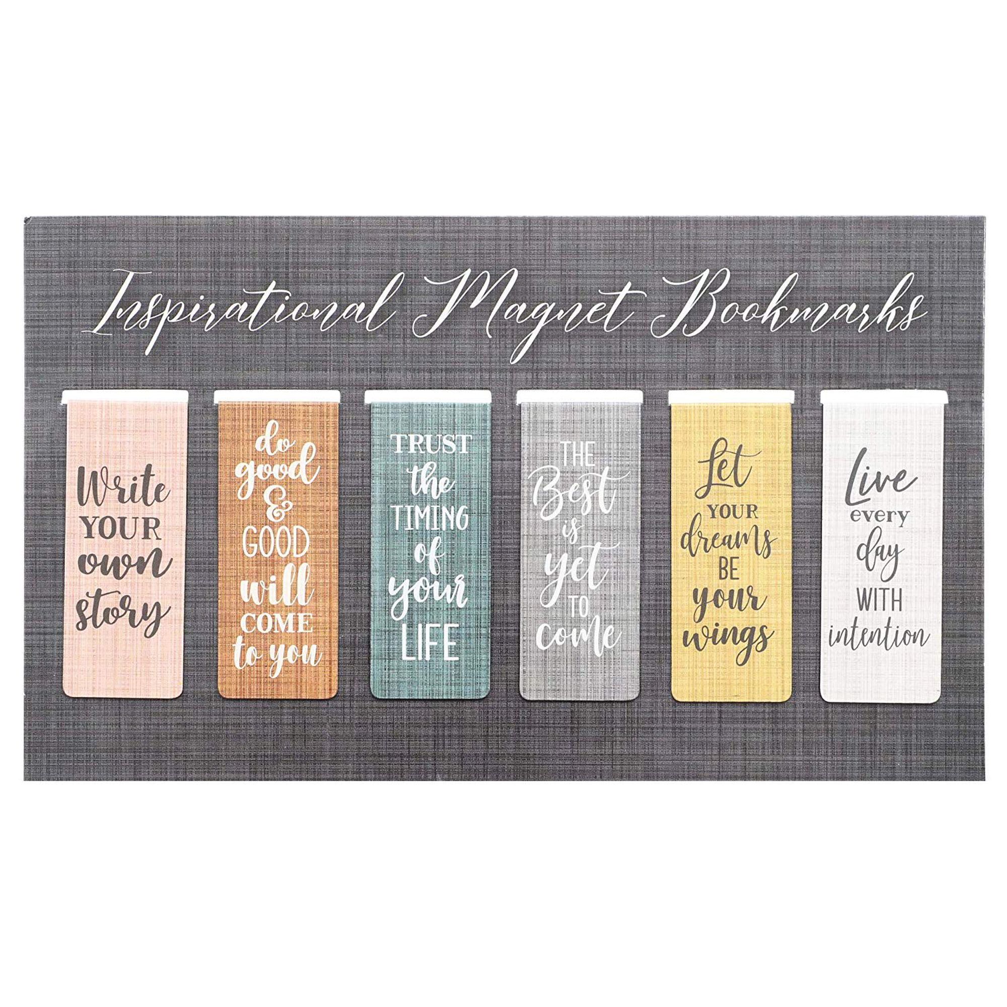 36x 2.5" Bookmarks w/ Inspirational Quotes Paper Clip Marker for Kids Student
