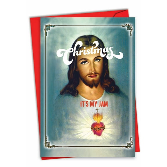 1 Funny Christmas Card with Envelope - It's My Jam C3422XSG