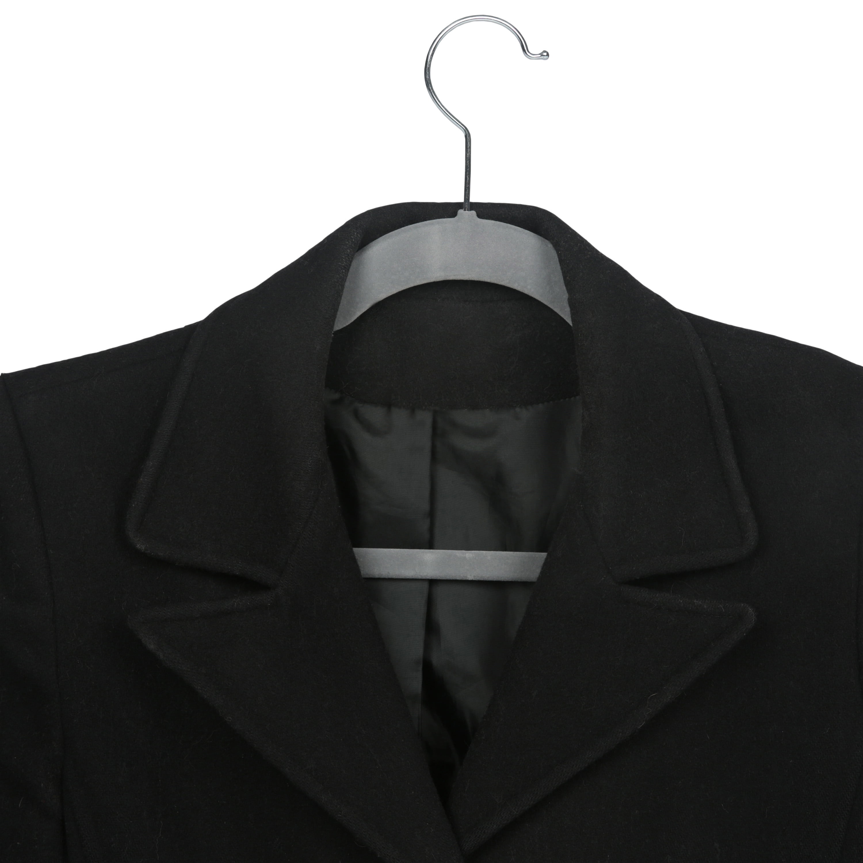 Simplify 24 Pack Extra Wide Velvet Coat Hangers in Grey
