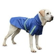 PRAETER Pet Dog Waterproof Raincoat with Reflective Strip Hoodie, Rain