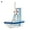 B, variant on opvise Miniature Fishing Boat Creative Eye-catching Wooden Mediterranean Sailboat Model Table Decoration for Home B