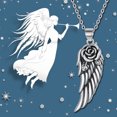 thumbnail image 4 of AOVEAO Angel Wing Necklace 925 Sterling Silver Pendant Necklaces Birthday Gifts Jewelry for Women Mom Daughter Wife, 4 of 9