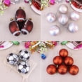 thumbnail image 3 of 4 Packs Christmas Ball Ornaments Xmas Tree Ball Decorations for Xmas Holiday Sports Theme Party Basketball Party Supplies Soccer Ball Baseball Hanging Ornaments, 3 of 5