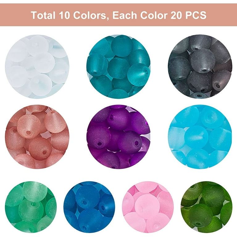 10/20pcs Crystal Glass Beads Bulk Loose Spacer Bead For Jewelry