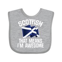 Inktastic Scottish Pride Scotland Flag Boys or Girls Baby Bib