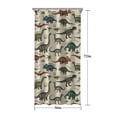 thumbnail image 5 of Beige Cartoon Dinosaurs Names Pattern Shower Curtain 36"x72" ,Bathroom Decorative Shower Curtains Set with 12 Hooks,Modern Waterproof Washable Shower Curtain, 5 of 6