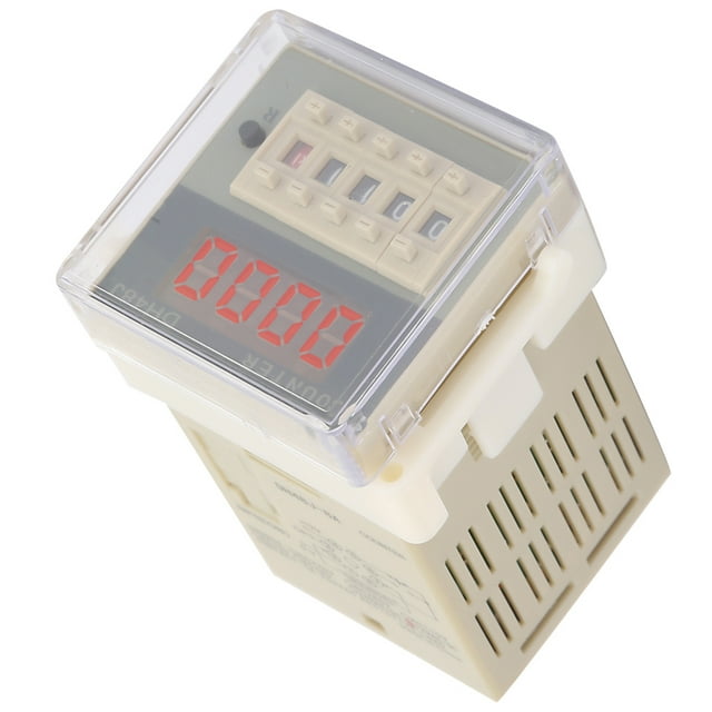 Digital Counter Relay Lcd Counter Relay Plastic O111Rom Dh48J 8A Lcd Digital Electronic 8 Pins Counter Delay Time Relay 0 999900220Vac