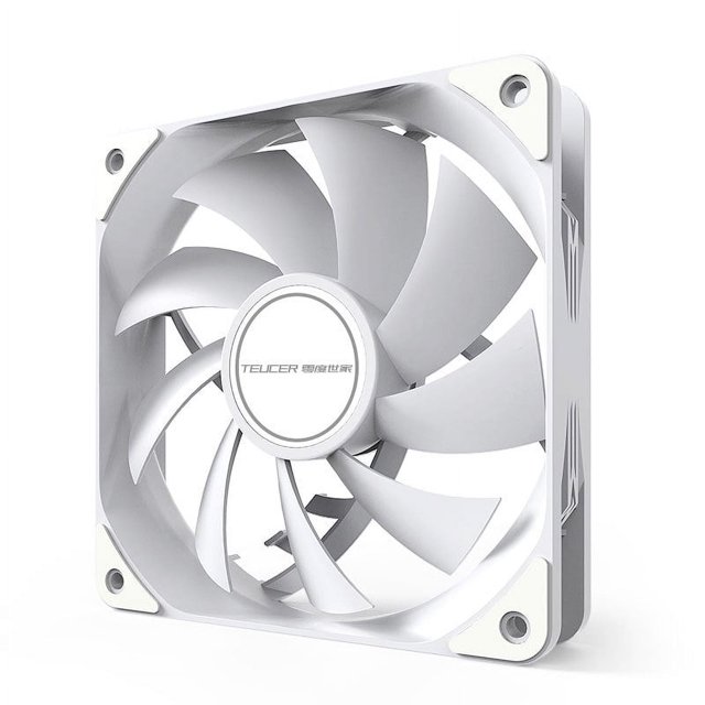 Ventilador de refrigeración para CPU Jixopn TEUCER PWM de 4 pines y 120 mm, control de temperatura, radiador de refrigeración para CPU, cojinete hidráulico para ordenador de escritorio.