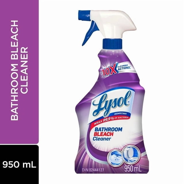 Lysol Bathroom Cleaning- Bathroom Cleaner Spray,Multi-surface cleaner trigger, Bathroom Bleach, Mold and Mildew Killer, 946 mL