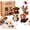 Woodland Friends, variant on Tiny 3D Beaded Animal DIY Kit, 3D Animal Themed Beadwork Kit with 4 Cute Designs and Instructions, 3D Beaded Animals Kits for Beginners & Craft Enthusiasts (Woodland Friends)