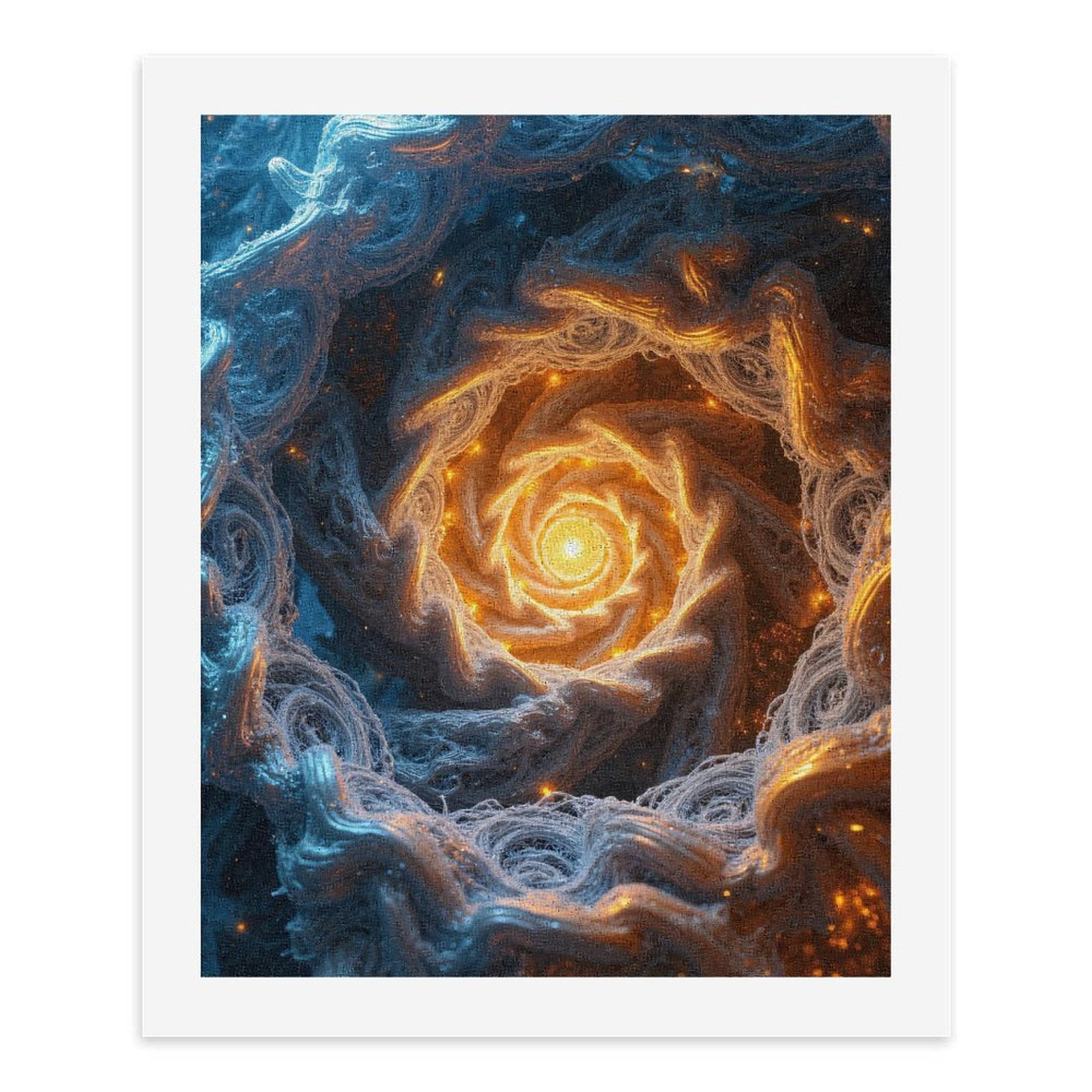 Paint By Numbers Kit for Adults Beginner - DIY Spiral Glow Abstract Art Pattern Canvas Painting Kits for Adults, Frameless Paint By Number for Adults for Home Wall Decor 16x20 Inch