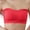 Red, variant on APEXFWDT Women's Plus Size Strapless Bra Padded Push up Seamless Non-slip Bandeau Bra Underwired Convertible Bras M-7XL
