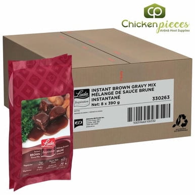 Luda Gravy Brown Mix 390g/13.75oz(8/Case)-Canadian Made