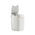 thumbnail image 2 of Cubo de basura automático con sensor de movimiento, inteligente, con tapa, grande Blanco y dorado 20L, 2 of 9