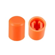 20Pcs 3.1mm Trou Diamètre Plastique Bouton Poussoir Tactile Interrupteur Capuchons Couverture Cabochons Protecteur Orange pour 6x6 Tact Interrupteur