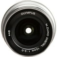thumbnail image 5 of Olympus - M.Zuiko Digital ED 12mm f/2.0 Wide-Angle Lens for Most Micro Four Thirds Cameras - Silver, 5 of 6