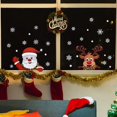thumbnail image 2 of Pegatinas de ventana de Feliz Navidad, calcomanías de Arte de pared de vidrio de baño, Papá Noel, muñeco de nieve, alce, pegatinas de PVC extraíbles, Festival, 2 of 4