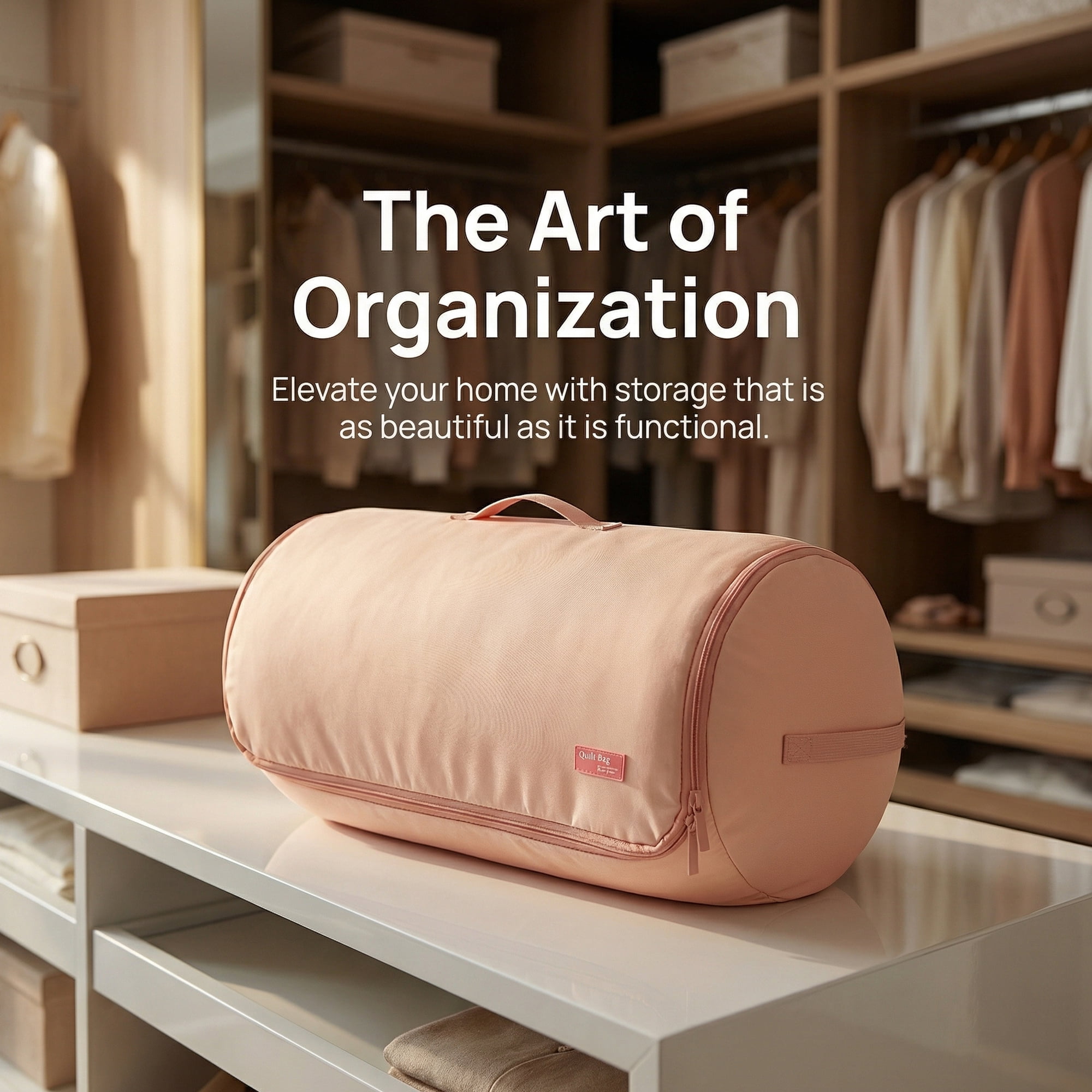 Unique Bargains Clothes Storage Expandable Cylinder Moving Bag Pink 13.4"x13.4"x19.7"