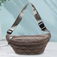thumbnail image 6 of BLEEUS Women Bag Quilted Waist Bag Fashion Chest Bag Stylish Waist Pack For Women Chest Bag, 6 of 10