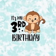 thumbnail image 4 of Inktastic Monkey Its My 3rd Birthday Boys or Girls Toddler T-Shirt, 4 of 5