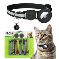 Zease 10-Piece Break-Away Cat Collar with Airtag Holder, Multicolor, All Size