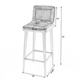 thumbnail image 5 of Home Square 42"H Leather Bar Stool in Black - Set of 3, 5 of 11