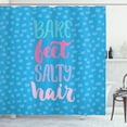 thumbnail image 1 of Ambesonne Beach Shower Curtain, Bare Feet Salty Hair, 69"Wx75"L, Multicolor, 1 of 3