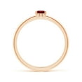 thumbnail image 2 of ANGARA Natural Classic Solitaire Oval Ruby Promise Ring in 14K Rose Gold for Women (Size-5x4mm) | July Birthstone, Birthday, Anniversary, Jewelry Gift for Women | Natural Ruby Ring, 2 of 12