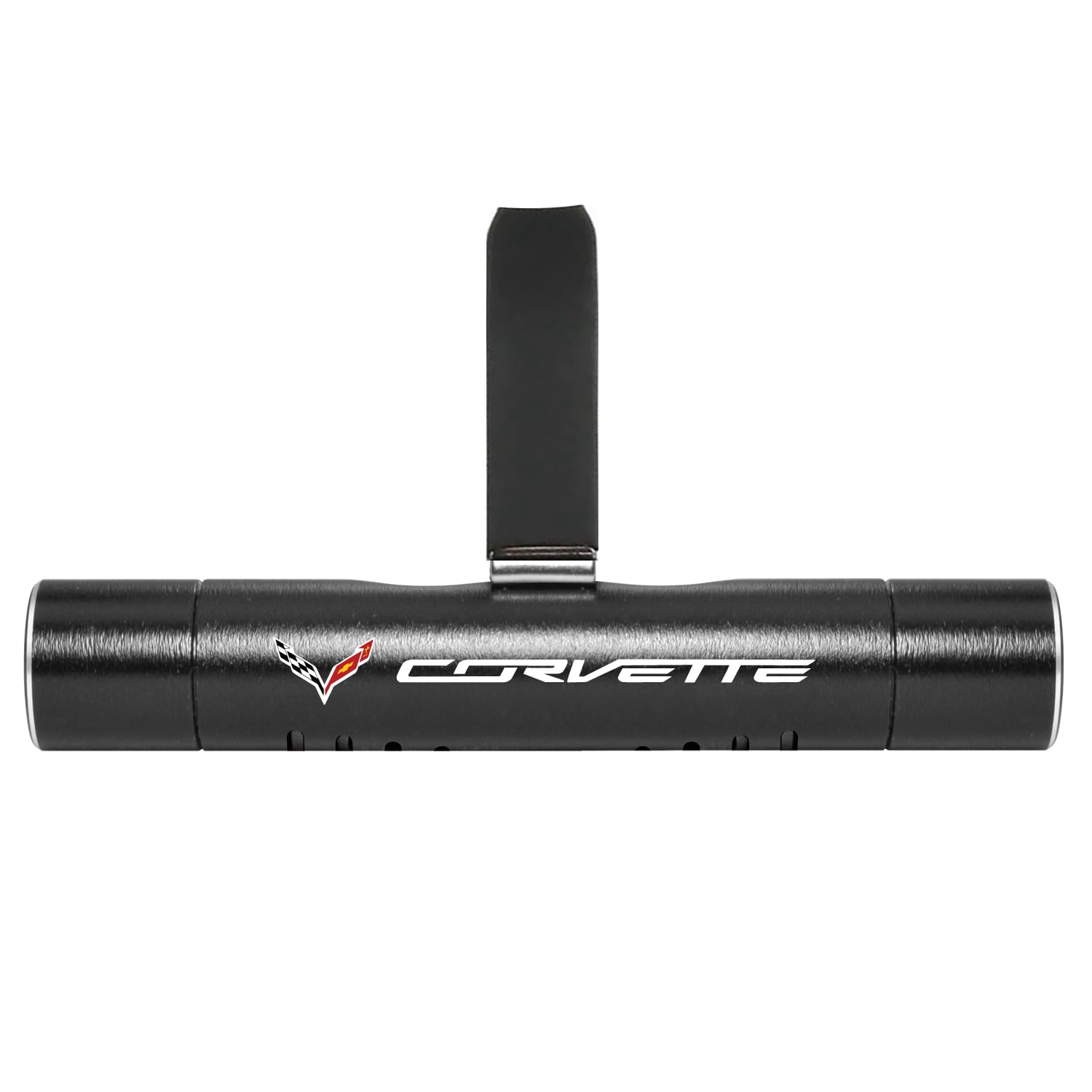 Chevrolet Corvette C7 Car Vent Air Freshener Black Clip with adjustable window and 10 Refill Sticks