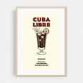 thumbnail image 2 of Cuba Libre - Cuba Illustration Cocktail Vintage Poster Typography Bar Kitchen Decor Retro Summer Unframed Wall Art Print 16 x 24 inches, 2 of 60