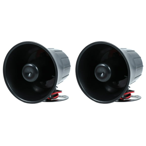 24V Car Alarm Horn Speaker Loud Warning Alarm Speaker for Motorcycle with Amplifier, High Power Vehicle Security Sound