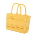 thumbnail image 1 of Cesta para carrito de ducha, carrito de ducha con asas, cesta de baño de drenaje, organizador de ducha para campamento, dormitorio, bolso de playa, Amarillo, 1 of 8