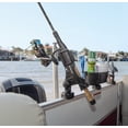 thumbnail image 2 of RAILBLAZA Pontoon Boat Square Rail Mount for Top Rail, Mount Fillet Table, Drink Holders, StowPod, Rod Holders and More, 2 of 8