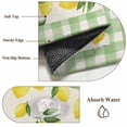 thumbnail image 6 of Round Rug 7Ft Washable Non-Slip, Summer Lemons Circle Area Rugs for Living Room Bedroom, Farmhouse Fruits Sage Green Buffalo Plaid Indoor Floor Mats Carpet Runner for Home Decor Aesthetic, 6 of 8