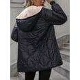 thumbnail image 6 of Women'S Winter Fashion Clothes Oversized Shearling Fleece Long Coats Jackets Black L, 6 of 8