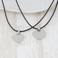 thumbnail image 4 of Yesbay 2Pcs/Set I Love You Forever Letter Heart Pendant Couple Necklace Valentines Gift-Black + White, 4 of 7