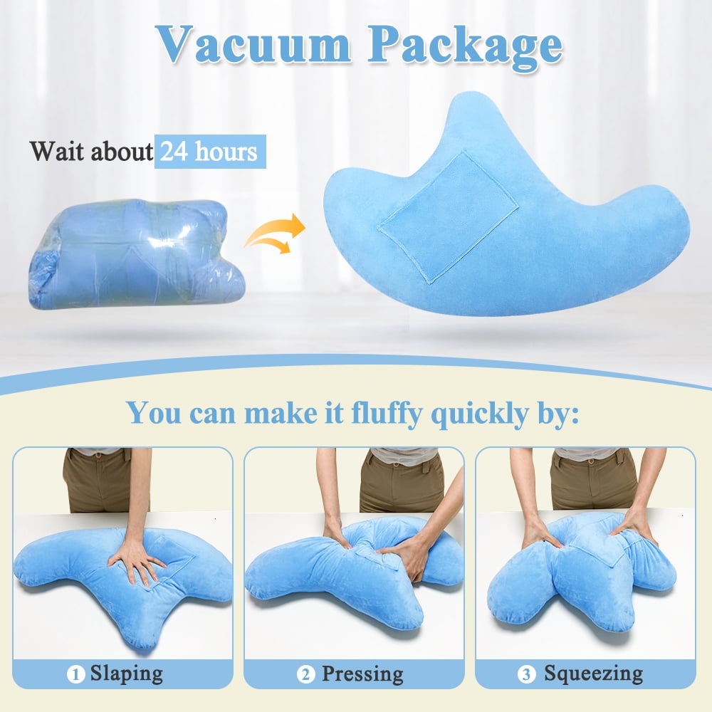 Shoulder Surgery Pillow for Sleeping, Rotator Cuff and Neck Pain Relief, Side Sleeper Arm Support Pillow, Bed Wedge for Post-Surgery