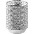 thumbnail image 1 of 7'' Inch Round Tin Foil Pans Disposable Aluminum, Freezer & Oven Safe - For Baking, Cooking, Storage, Roasting, & Reheating, Pack of 50, 1 of 4
