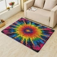 thumbnail image 2 of Tie Dye Rug & Home Decor - Living Room Rug, Colorful Psychedelic Rugs for Bedroom, Washable Rugs, 6x8 Rug, Non Slip Soft Large Indoor Area Rug, Multicolor Ombre Carpet & Room Decorations X-&222, 2 of 7